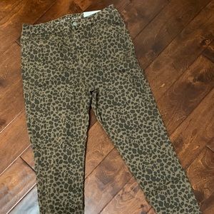 American Eagle next level stretch leopard jeans